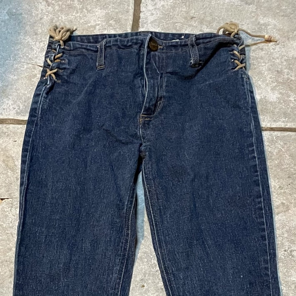 Mudd Flare Side Lace-Up Jeans